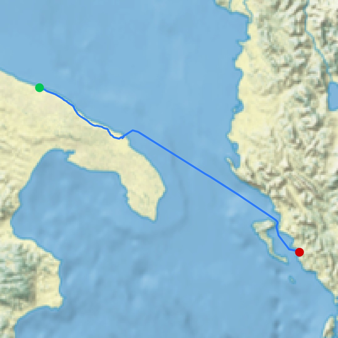 Day 3: Navigating the Adriatic Sea to Greece - 12.000 km - The Complete Silk Road #silkroad — Navigating the Adriatic Sea to Greece