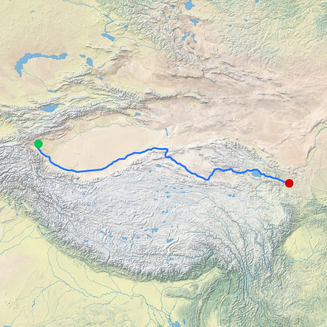Day 34+35+36: 44 hours on a train: Taklamakan and Parts of Tibet - 12.000 km - The Complete Silk Road #silkroad — 44 hours on a train: Taklamakan and Parts of Tibet
